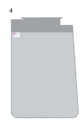 Kenex Untertisch-Schutzvorhang 48 cm breit